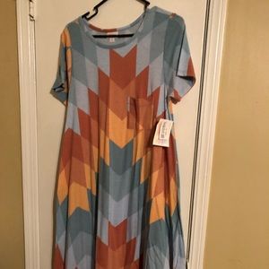 Bnwt Lularoe Carly Aztec Print M